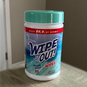 NEW … WIPE OUT! Antibacterial Wipes - Fresh Scent, 80 Count